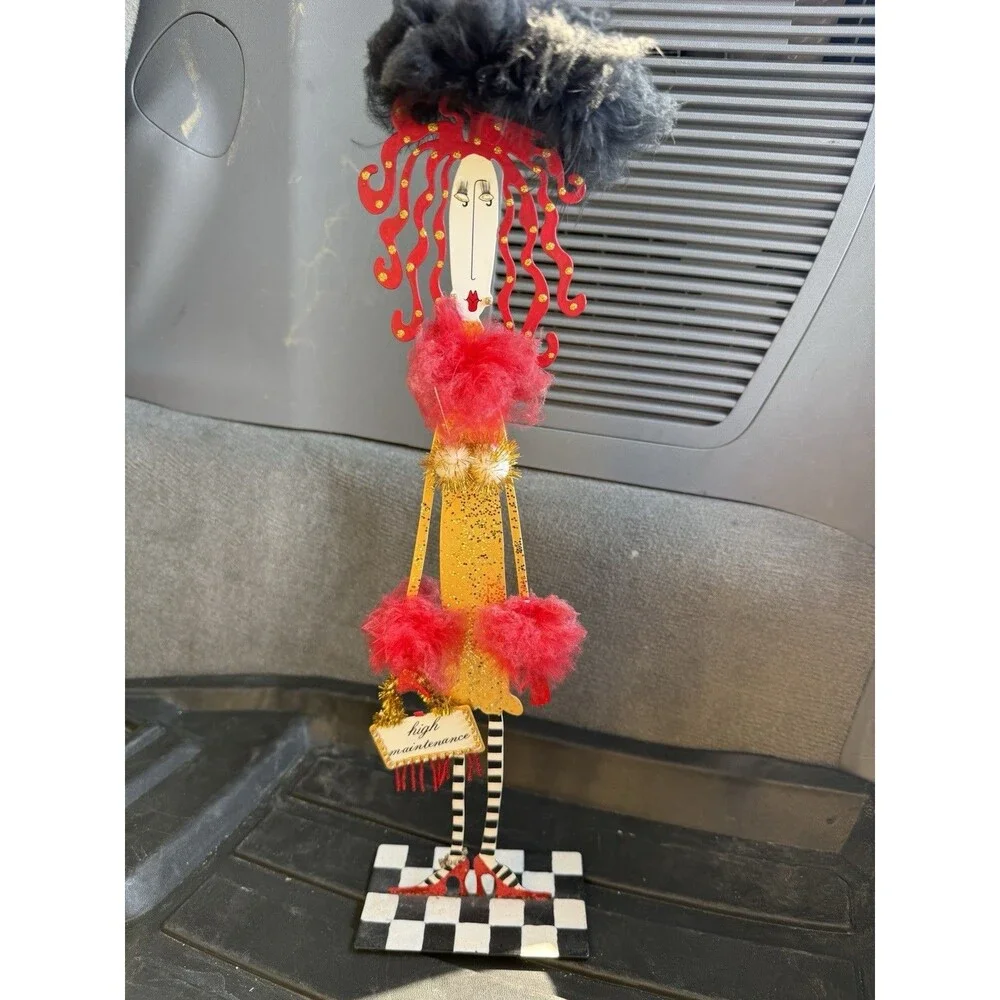 “HIGH MAINTENANCE “ Metal Lady Figure By Joey For Silverti.